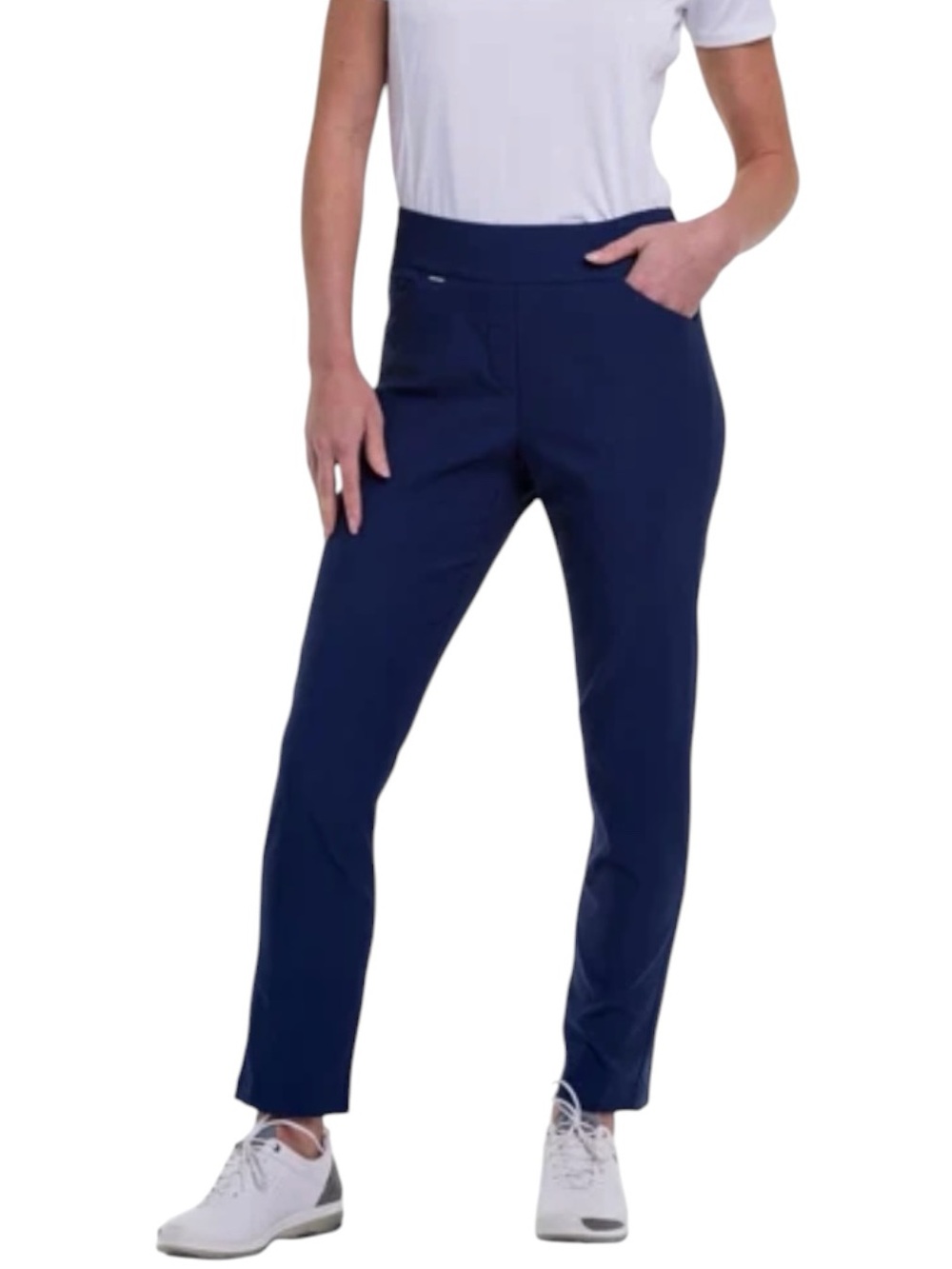 EP NY Bi Stretch Slim Ankle Golf Ankle Cropped Pants Performance Sz S - Picture 3 of 14